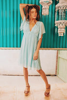 AQUARIUS SILK DRESS BY SCANDAL ITALY