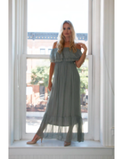 IN LAURIE DRESS IN GREEN BY SCANDAL ITALY