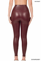 High Waist Faux Leather Leggings