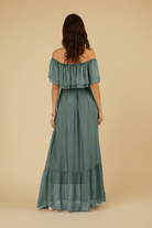 LAURIE SILK DRESS BY SCANDAL ITALY IN SAGE