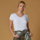 SCANDAL ITALY WHITE LUISA TOP