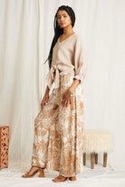 MAGGIE TOP SIDE VIEW IN BEIGE BY SCANDAL ITALY
