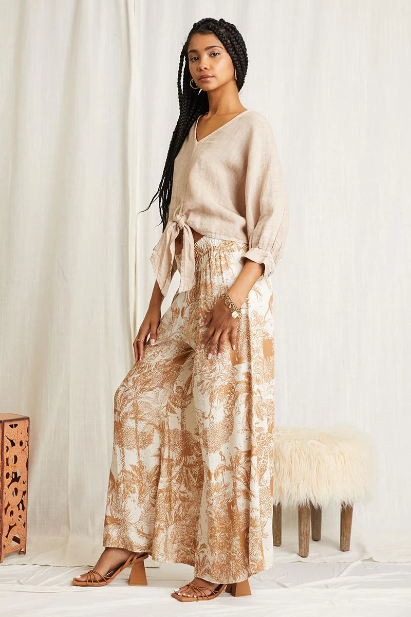 MAGGIE TOP SIDE VIEW IN BEIGE BY SCANDAL ITALY