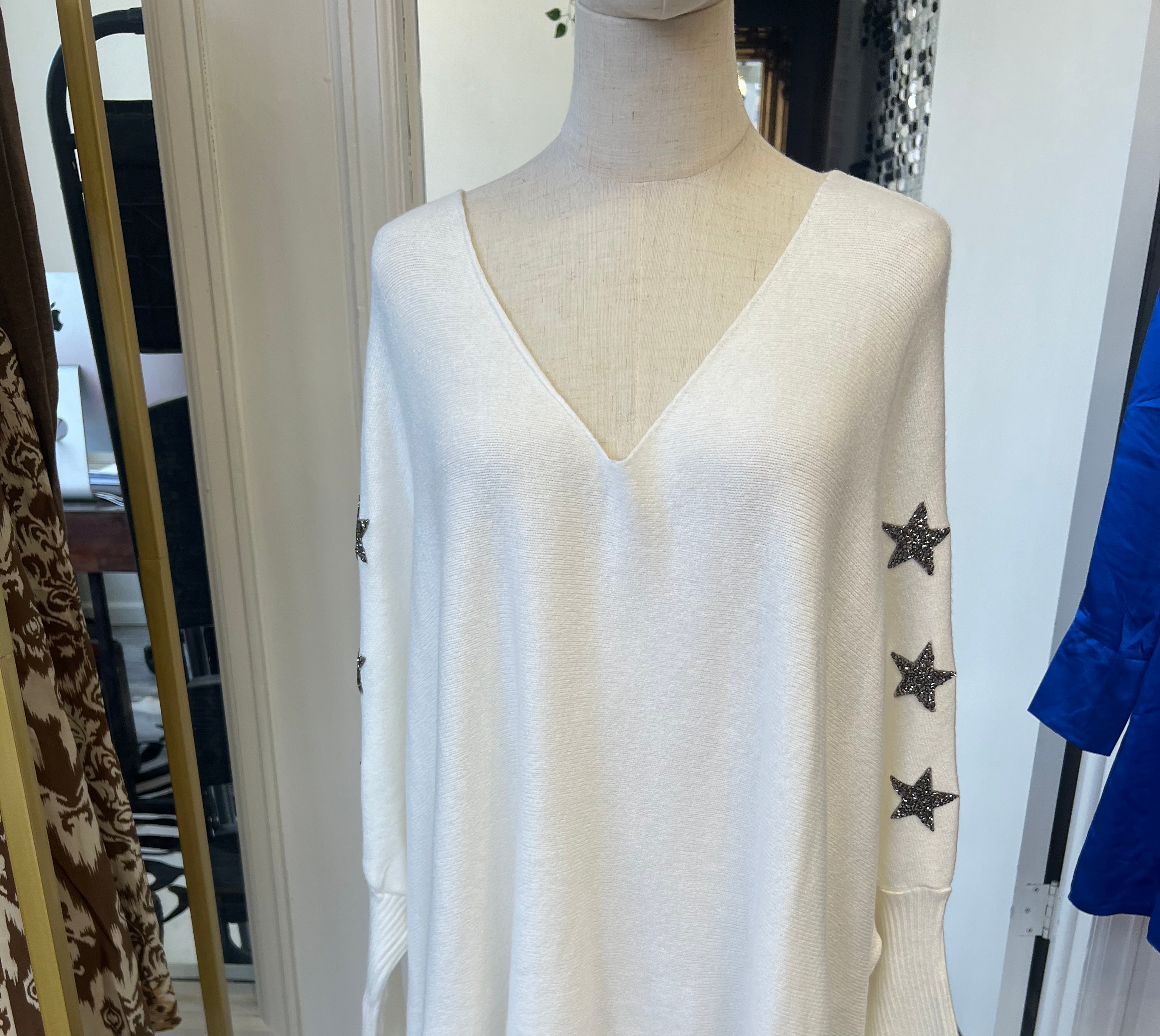 SCANDAL ITALY OLIVIA SWEATER IN CREAM