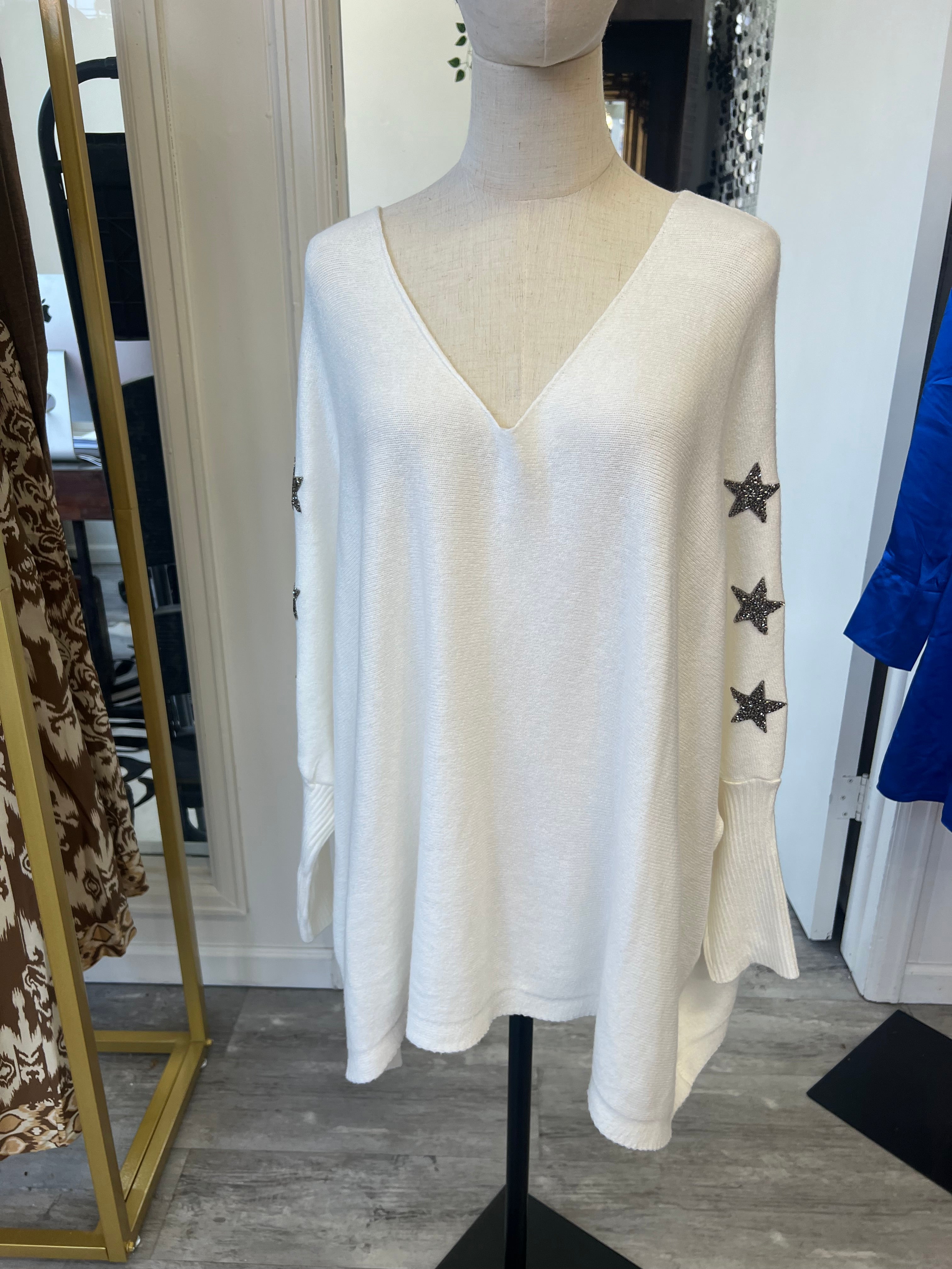 SCANDAL ITALY OLIVIA SWEATER IN CREAM