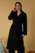 SCANDAL ITALY ROWAN LONG JACKET IN BLACK