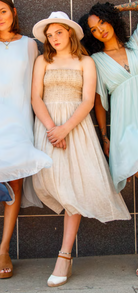 RAELYN DRESS IN BEIGE SCANDAL ITALY