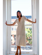 ARUBA DRESS IN BEIGE BY SCANDAL ITALY