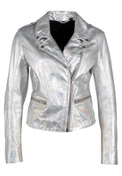 MAURITIUS HOLOGRAPHIC ADENI RF LEATHER JACKET