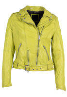 MAURITIUS WILD NEON LEATHER JACKET