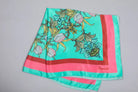NUVULA CROCUS AQUAMARINE SILK SCARF