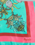 NUVULA CROCUS AQUAMARINE SILK SCARF