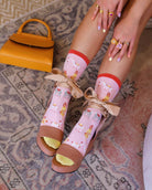 GIRL WITH LLAMA CREW SOCK BNY SOCK CANDY
