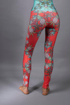 CROCUS RED AND AQUA LEGGINGS BY NUVULA