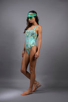 NUVULA CROCUS AQUA SCOOPNECK SWIMSUIT