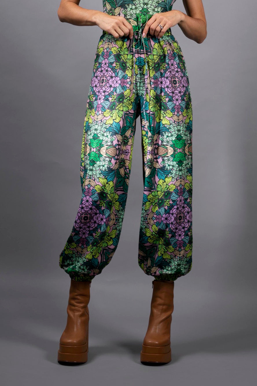 NUVULA GREEN GARDEN HAREM PANTS