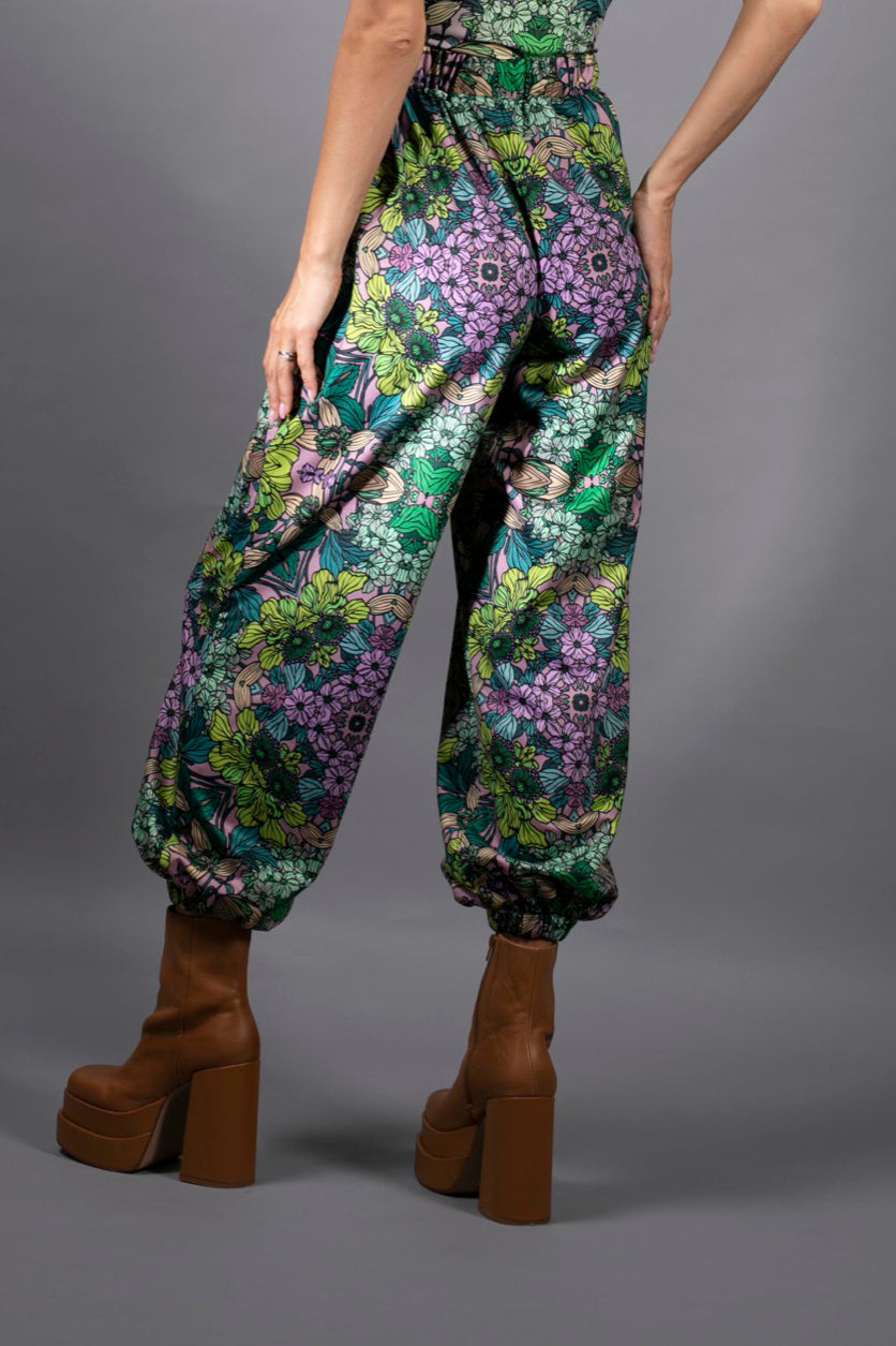 NUVULA GREEN GARDEN HAREM PANTS