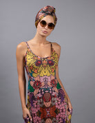Golden Garden Slip Maxi Dress