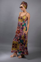 Golden Garden Slip Maxi Dress
