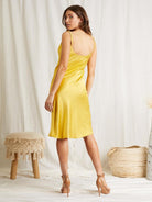 EMERY SLIP DRESS IN GOLD
