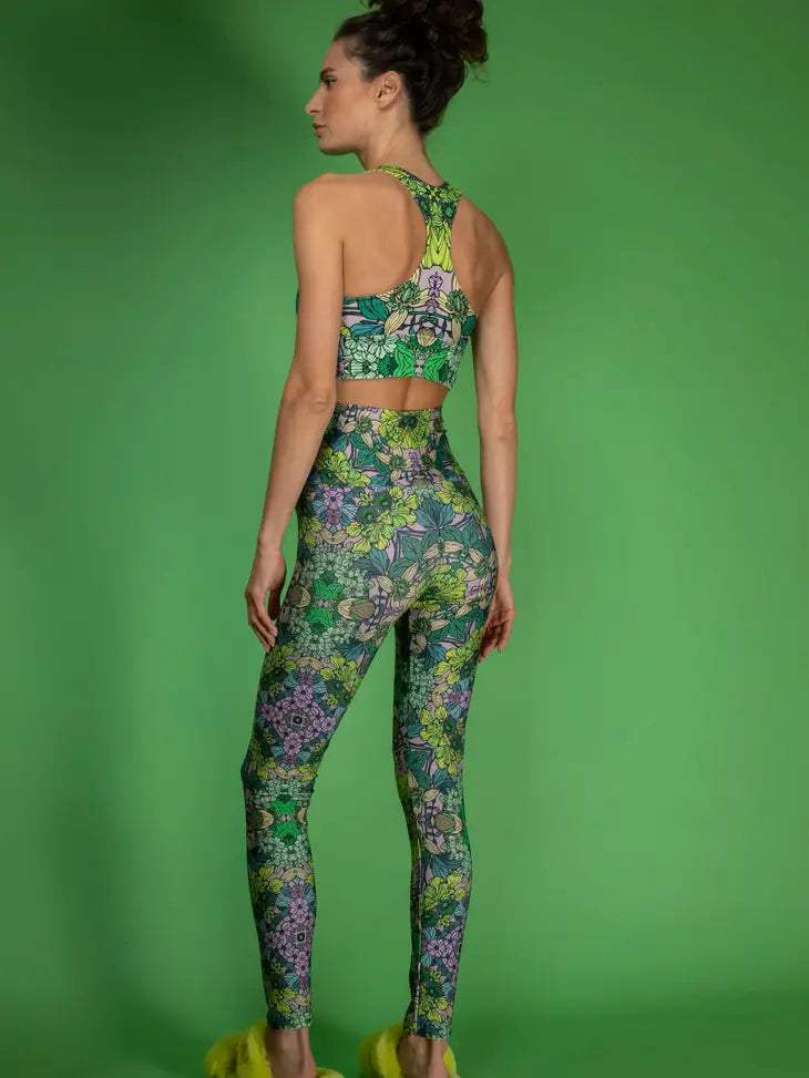 NUVULA GREEN GARDEN SPORTS BRA