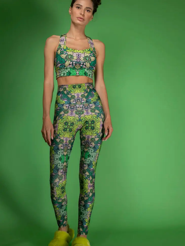 NUVULA GREEN GARDEN SPORTS BRA