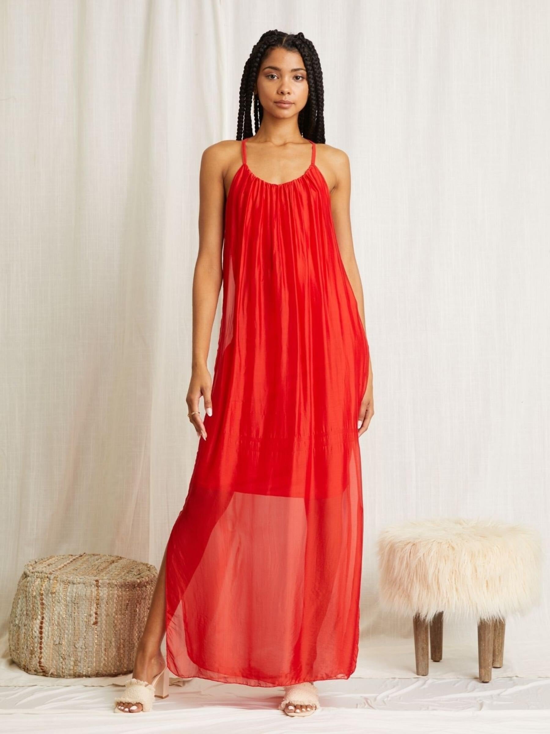 LOLITA MAXI DRESS IN RED
