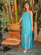 LOLITA MAXI DRESS IN ELECTRIC BLUE