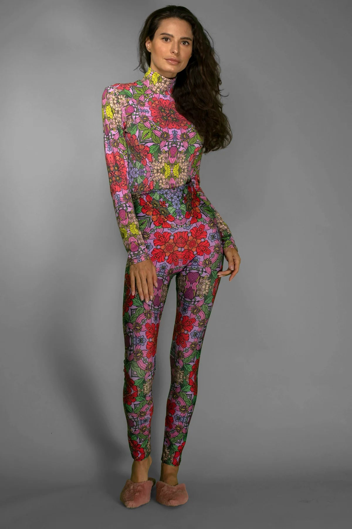 NUVULA MYSTERY RED GARDEN LEGGINGS