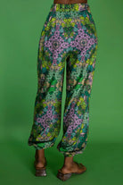 NUVULA GREEN GARDEN HAREM PANTS