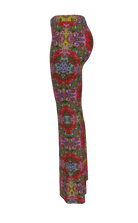 NUVULA RED GARDEN FLARED STRETCH PANT