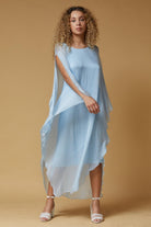 SKY BLUE SHARRA DRESS TUNIC BY SCANDAL ITALY