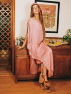 PINK SHARRA DRESS TUNIC BY SCANDAL ITALY