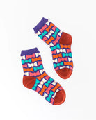 GEOMETRIC BOW ANKLE SOCK BY SOCK CANDY