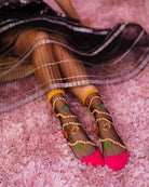 PEARLS & JEWELS BLACK SHEER ANKLE SOCK BY SOCK CANDY