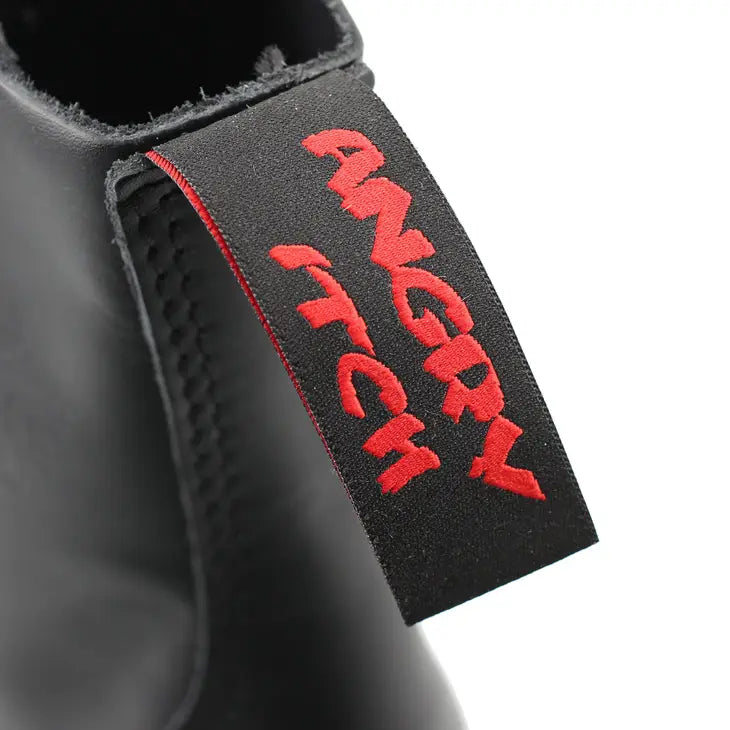8 HOLE ANGRY ITCH COMBAT BOOT AUTHENTIC TAG