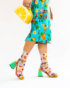 GINGHAM FRUITS ANKLE SOCK BY SOCK CANDY