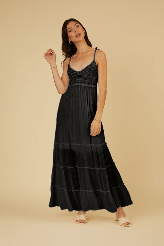 Alisha Dress in Black by Scandal Italy