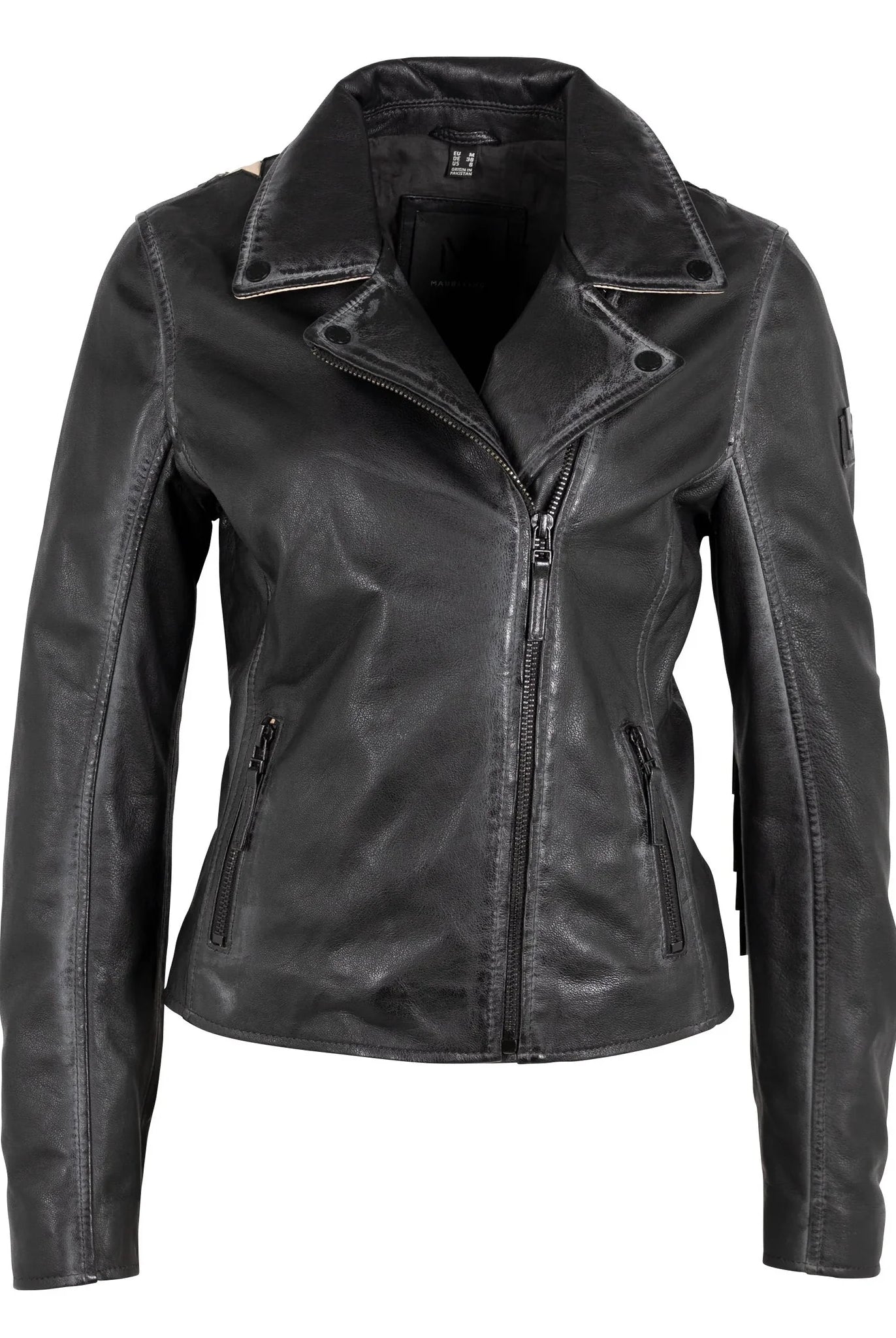 Mauritius-Chrissy-Black-Fringe-Leather-Moto-Jacket