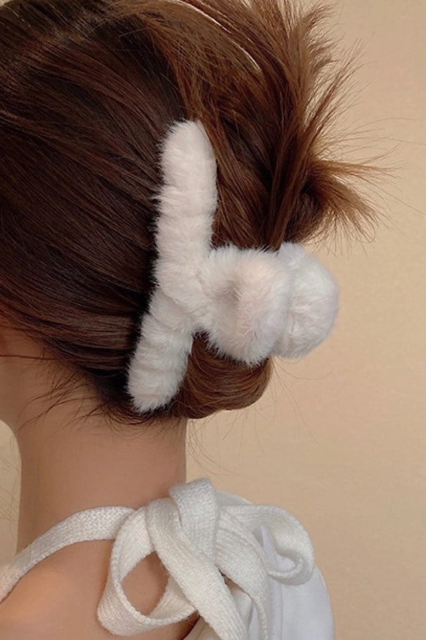 Fuzzy Hair Clips