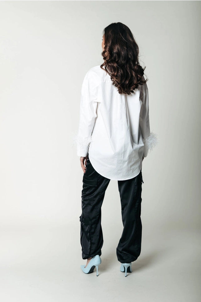 COLOURFUL REBEL TALIA FEATHER BLOUSE