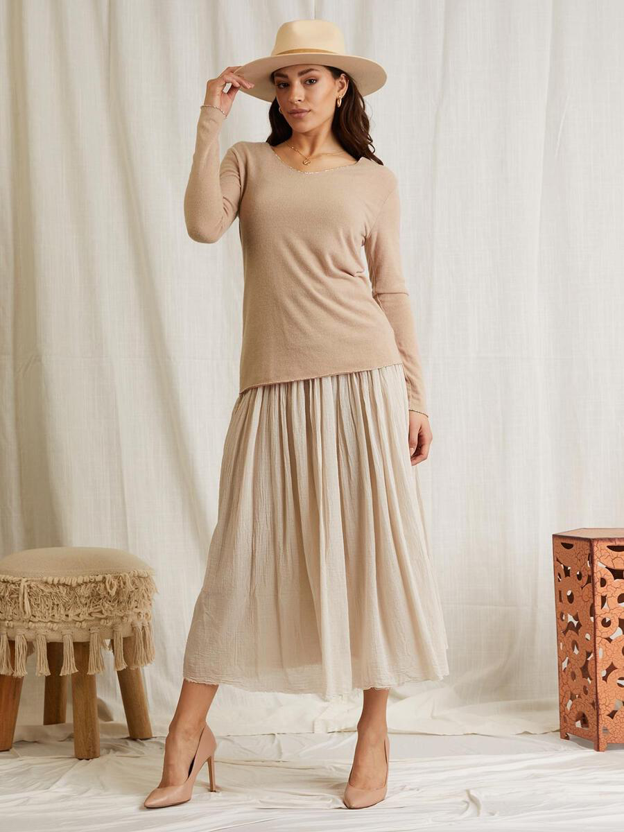 SCANDAL ITALY TEENA SWEATER IN BROWN