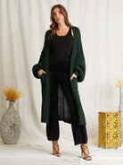 DEMI CARDIGAN BY SCANDAL ITALY IN GREEN