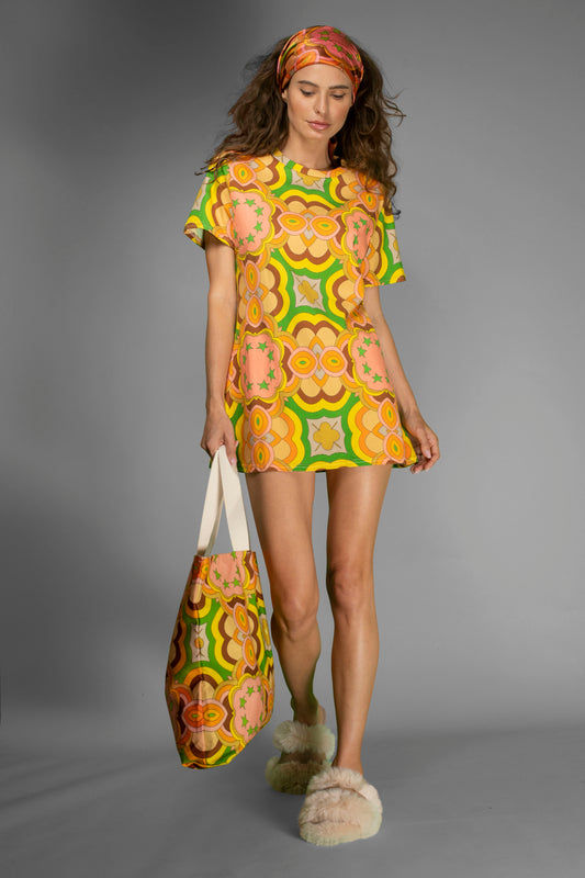 60s PASTEL MOD T-SHIRT DRESS BY NUVULA