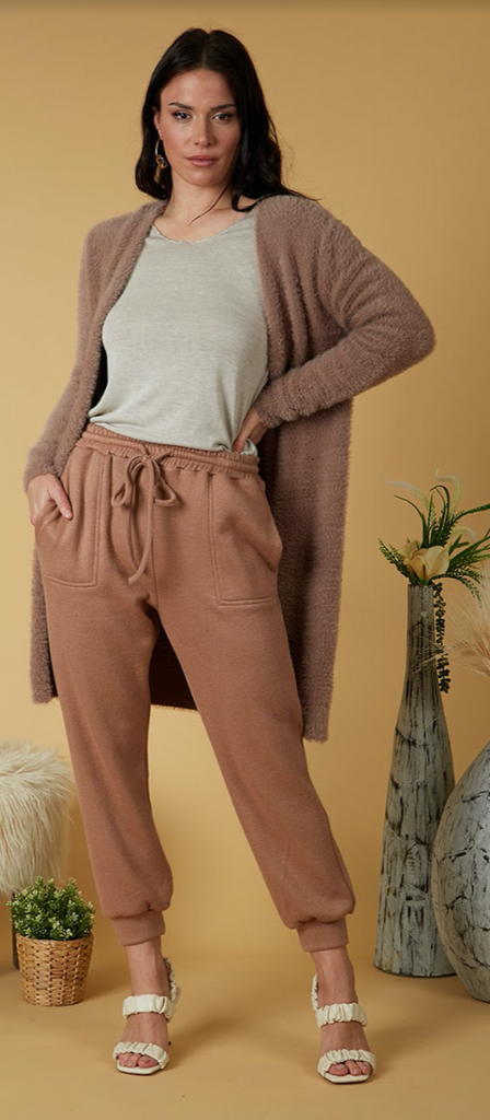 CARAMEL LIBRA JOGGER PANT BY SCANDAL ITALY