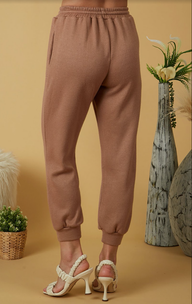 CARAMEL LIBRA JOGGER PANT BY SCANDAL ITALY