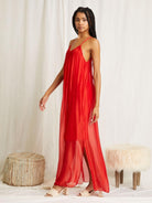 LOLITA MAXI DRESS IN RED BY SCANDAL ITALY