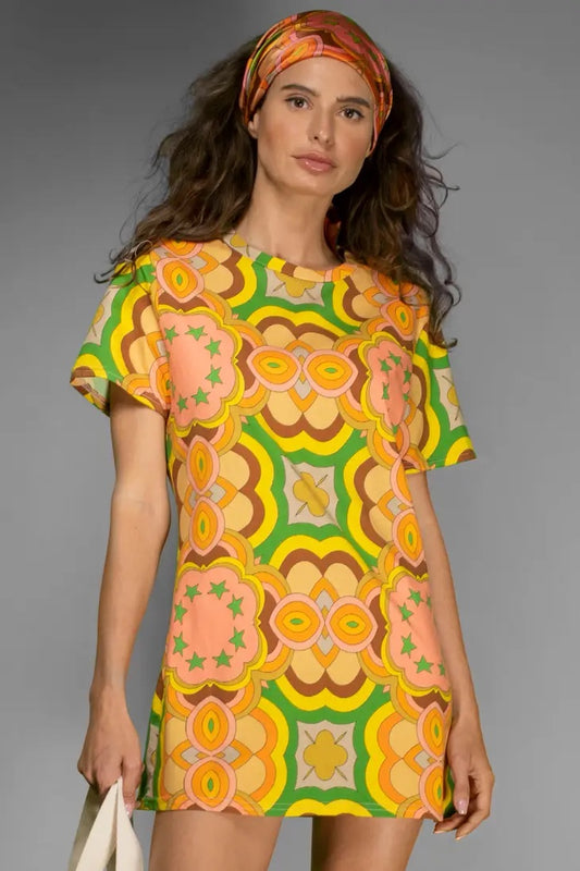 60s PASTEL MOD T-SHIRT DRESS BY NUVULA