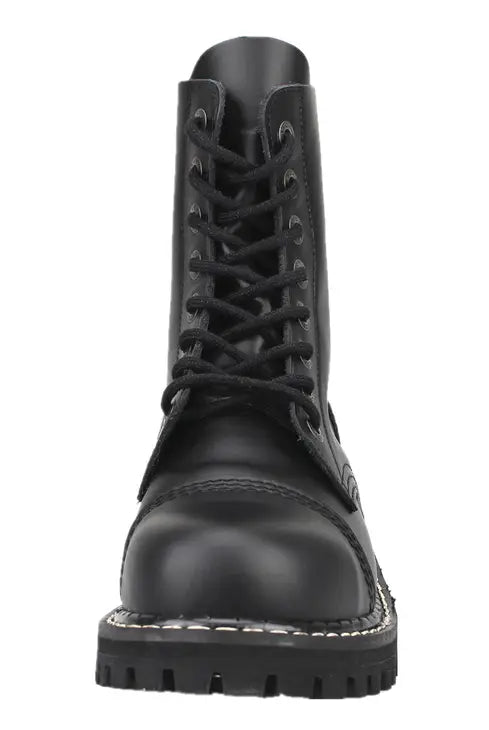 8 HOLE ANGRY ITCH COMBAT BOOT FRONT SIDE