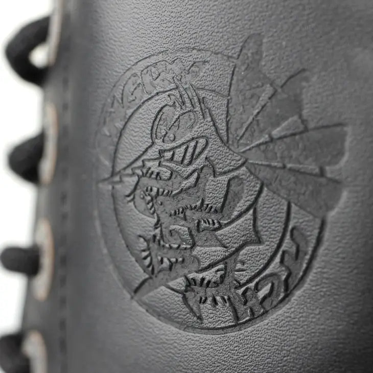 ANGRY ITCH COMBAT BOOT AUTHENTIC LOGO ON LEATHER